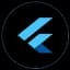 Flutter cross-platform app development logo